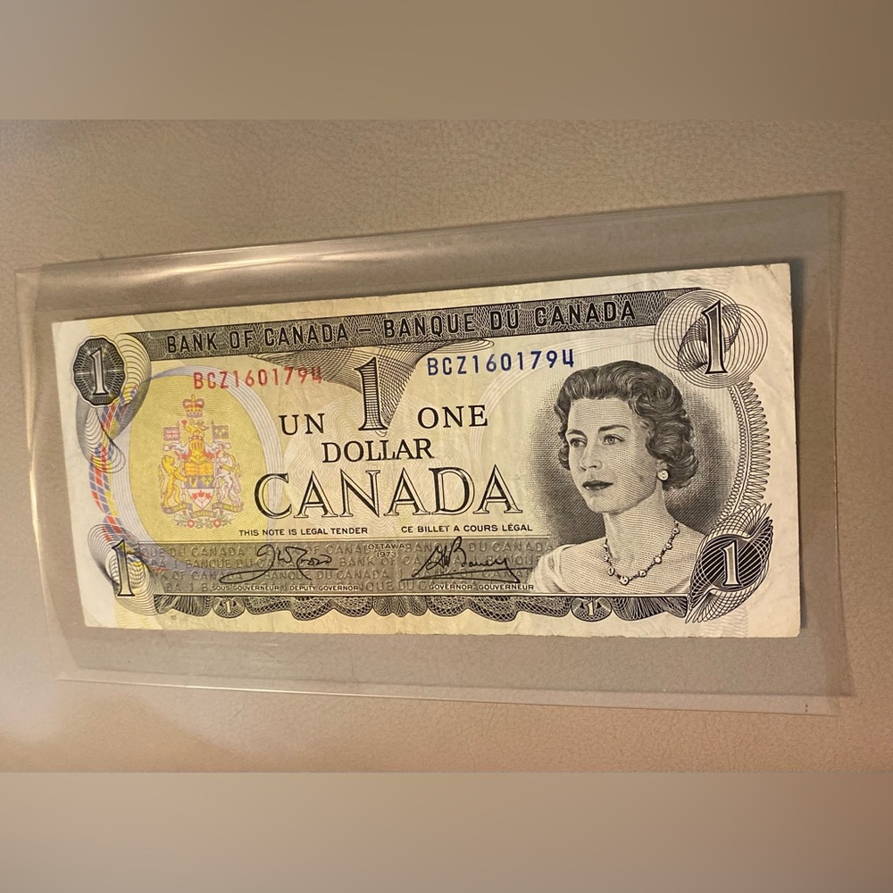 Rare 1973 Canadian Un One Dollar Bill BCZ1601794